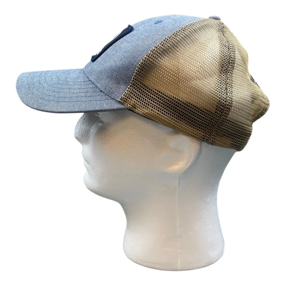 Kubota Trucker Hat Mens Blue Meshback Embroidered Patch Logo Adjustable Cap - Picture 3 of 10